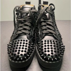 CHRISTIAN LOUBOUTIN Black Louis Sneakers Worn 2x Very Good Condition Sz40 Box✅
